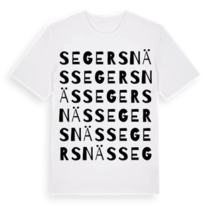 Segersnäs ordlek t-shirt – ekologisk bomull t-shirt från Pinshirt