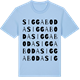Blue Soul t-shirt med Siggaboda ordlek t-shirt
