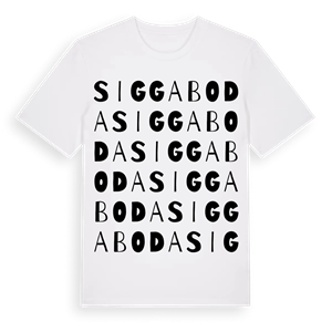 Siggaboda ordlek t-shirt – ekologisk bomull t-shirt från Pinshirt