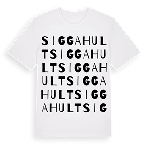 Siggahult ordlek t-shirt – ekologisk bomull t-shirt från Pinshirt