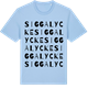 Blue Soul t-shirt med Siggalycke ordlek t-shirt