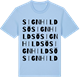 Blue Soul t-shirt med Signhildsö ordlek t-shirt