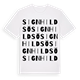 Signhildsö ordlek t-shirt