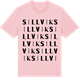 Pink Cotton t-shirt med Sillvik ordlek t-shirt