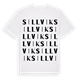 White t-shirt med Sillvik ordlek t-shirt