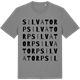Mid Heather Gray t-shirt med Silvatorp ordlek t-shirt