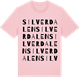 Pink Cotton t-shirt med Silverdalen ordlek t-shirt