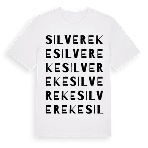 Silvereke ordlek t-shirt – ekologisk bomull t-shirt från Pinshirt