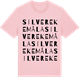 Pink Cotton t-shirt med Silverekemåla ordlek t-shirt