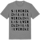 Mid Heather Gray t-shirt med Silverekemåla ordlek t-shirt