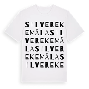 Silverekemåla ordlek t-shirt – ekologisk bomull t-shirt från Pinshirt