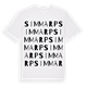 White t-shirt med Simmarp ordlek t-shirt