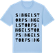 Blue Soul t-shirt med Singelstorp ordlek t-shirt