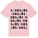 Pink Cotton t-shirt med Singsjö ordlek t-shirt