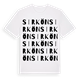 White t-shirt med Sirkön ordlek t-shirt