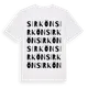 White t-shirt med Sirkön ordlek t-shirt