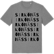 Mid Heather Gray t-shirt med Sirkönäs ordlek t-shirt