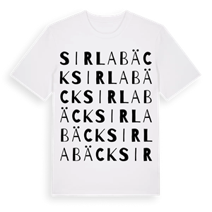 Sirlabäck ordlek t-shirt – ekologisk bomull t-shirt från Pinshirt