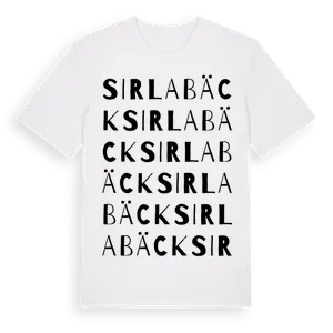 Sirlabäck ordlek t-shirt – ekologisk bomull t-shirt från Pinshirt