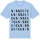 Blue Soul t-shirt med Sissebäck ordlek t-shirt