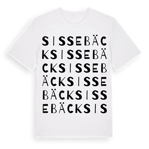 Sissebäck ordlek t-shirt – ekologisk bomull t-shirt från Pinshirt