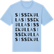 Blue Soul t-shirt med Sissekulla ordlek t-shirt