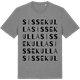 Mid Heather Gray t-shirt med Sissekulla ordlek t-shirt