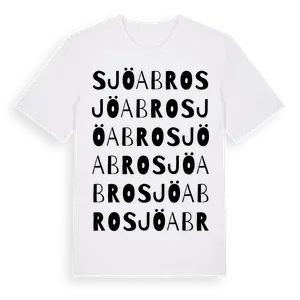 Sjöabro ordlek t-shirt – ekologisk bomull t-shirt från Pinshirt