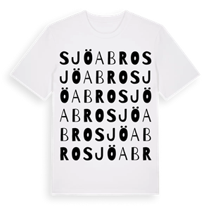 Sjöabro ordlek t-shirt – ekologisk bomull t-shirt från Pinshirt