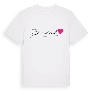 Sjöadal hjärta t-shirt – ekologisk bomull t-shirt från Pinshirt