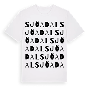 Sjöadal ordlek t-shirt – ekologisk bomull t-shirt från Pinshirt