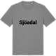 Mid Heather Gray t-shirt med Sjöadal fetstil t-shirt
