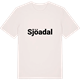 Vintage White t-shirt med Sjöadal fetstil t-shirt