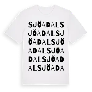 Sjöadal ordlek t-shirt – ekologisk bomull t-shirt från Pinshirt