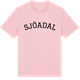 Pink Cotton t-shirt med Sjöadal böjd t-shirt