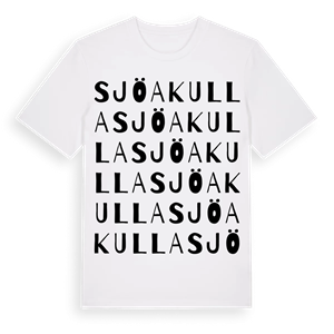 Sjöakulla ordlek t-shirt – ekologisk bomull t-shirt från Pinshirt