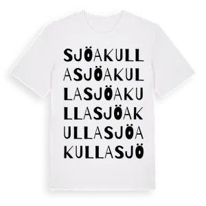 Sjöakulla ordlek t-shirt – ekologisk bomull t-shirt från Pinshirt
