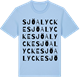 Blue Soul t-shirt med Sjöalycke ordlek t-shirt