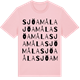 Pink Cotton t-shirt med Sjöamåla ordlek t-shirt