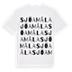 White t-shirt med Sjöamåla ordlek t-shirt
