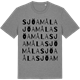Mid Heather Gray t-shirt med Sjöamåla ordlek t-shirt