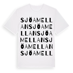 Sjöamellan ordlek t-shirt – ekologisk bomull t-shirt från Pinshirt