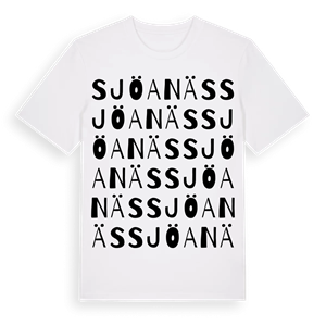 Sjöanäs ordlek t-shirt – ekologisk bomull t-shirt från Pinshirt