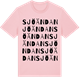 Pink Cotton t-shirt med Sjöändan ordlek t-shirt