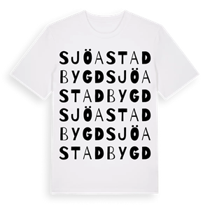 Sjöastadbygd ordlek t-shirt – ekologisk bomull t-shirt från Pinshirt