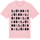 Pink Cotton t-shirt med Sjöboda ordlek t-shirt