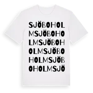 Sjöboholm ordlek t-shirt – ekologisk bomull t-shirt från Pinshirt