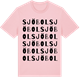 Pink Cotton t-shirt med Sjöbol ordlek t-shirt