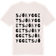 Vintage White t-shirt med Sjöbygget ordlek t-shirt