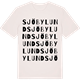 Vintage White t-shirt med Sjöbylund ordlek t-shirt